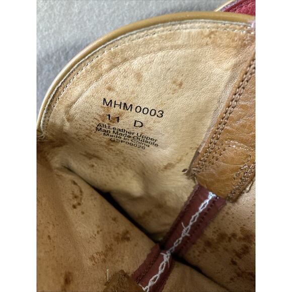 Twisted X  Mens Boots MCM0003 Sz 11 D Red Brown Cowboy Leather Round Cognac - Picture 5 of 9